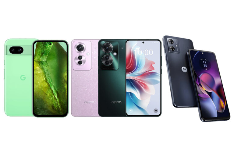 OPPO Reno11 A、Google Pixel 8a、moto g64 5G