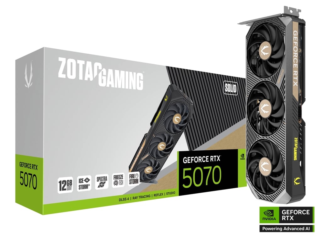 ZOTAC GAMING GeForce RTX 5070 SOLID OC 12GB