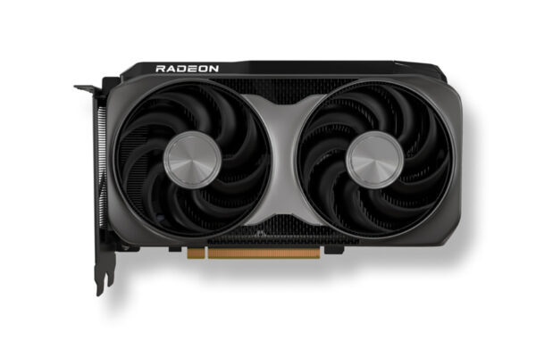 AMDの次世代グラフィックボード、Radeon RX 9060 XT。RDNA 4アーキテクチャを採用した2連ファン搭載モデル。