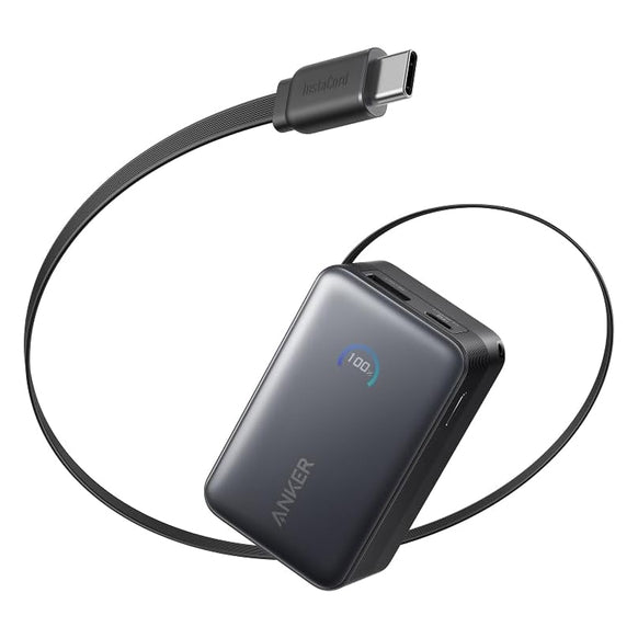 Anker Nano Power Bank 45W 巻取り式USB-C内蔵