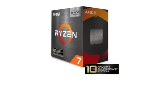 AMD Ryzen 7 5800X3D 10周年アニバーサリーエディションのパッケージ
