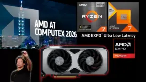 AMD Ryzen 7 7700X3D を正式発表したComputex 2026のAMD基調講演